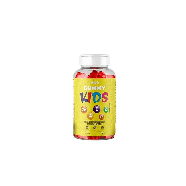Gummy Kids Milo Sabor Morango Sem Açúcar 30 Unidades