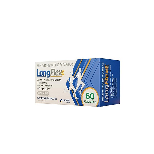 Suplemento Alimentar LongFlex Colágeno e Vit C 60 cápsulas