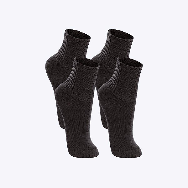 Kit 4 Pares Meia Lupo Kids Cano médio Esporte/Escola