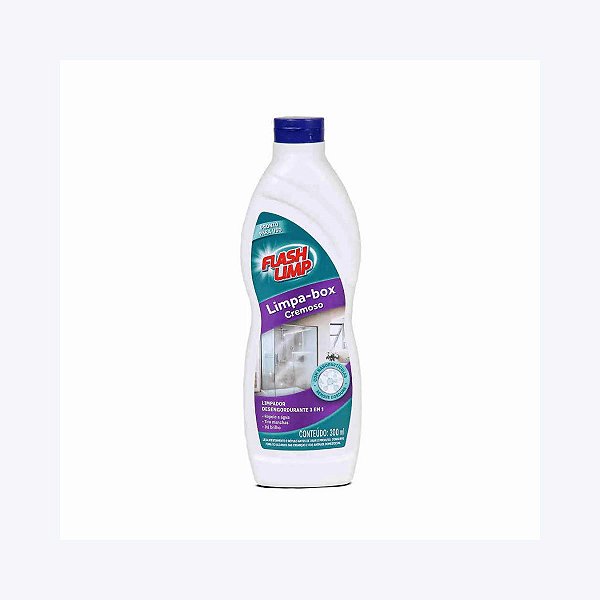 Limpador para Box Remove Manchas Dá Brilho 300ml Flash Limp
