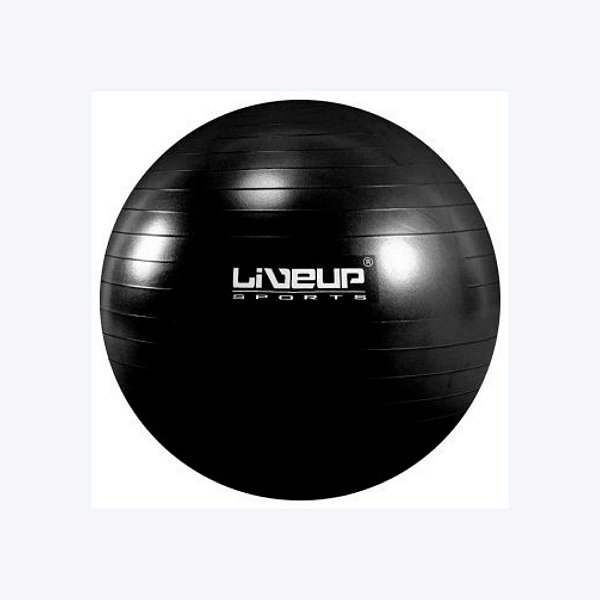 Bola Suiça S Yoga e Pilates 65cm Preta - Liveup