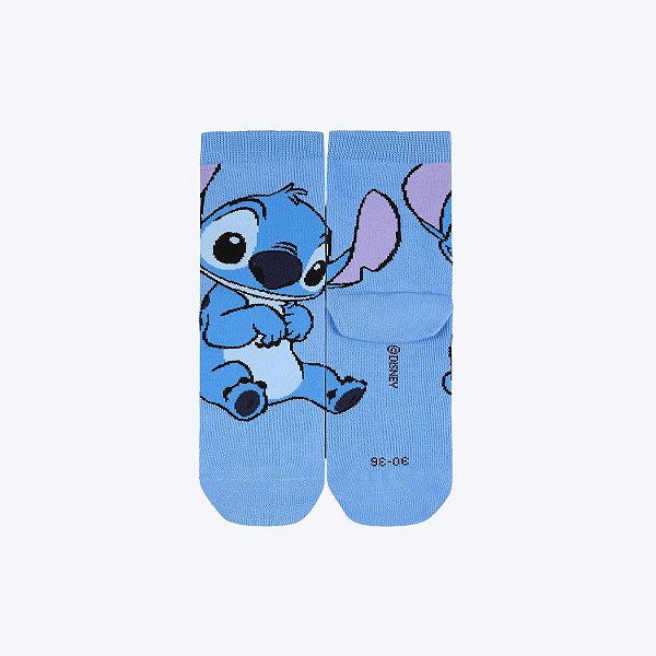 Meia Infantil Cano Médio Stitch Unissex Lupo