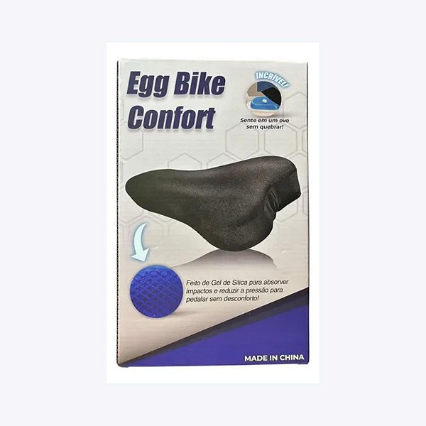Assento EGG Bicicleta Gel Supermedy Conforto Ergonomico