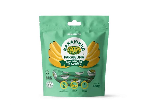 Bananinha Paraibuna Sem Adição De Açucar Com 200g