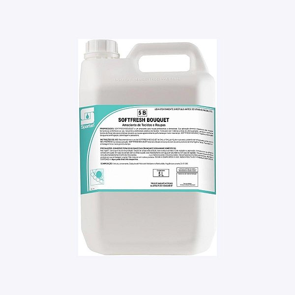 Amaciante Softfresh Bouquet 5l Cheiro De Rica Spartan