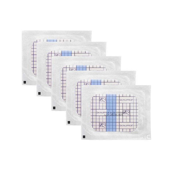 Kit 5 Curativo Film Transparente Estéril 6cm x 7cm Skinupper
