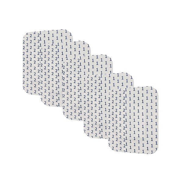 Kit 5 Curativo Impermeável Transparente Almofada 5cmx7,2cm