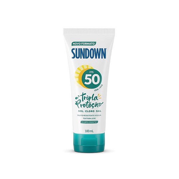 Protetor Solar Sundown Fps 50 100ml Para Corpo E Rosto
