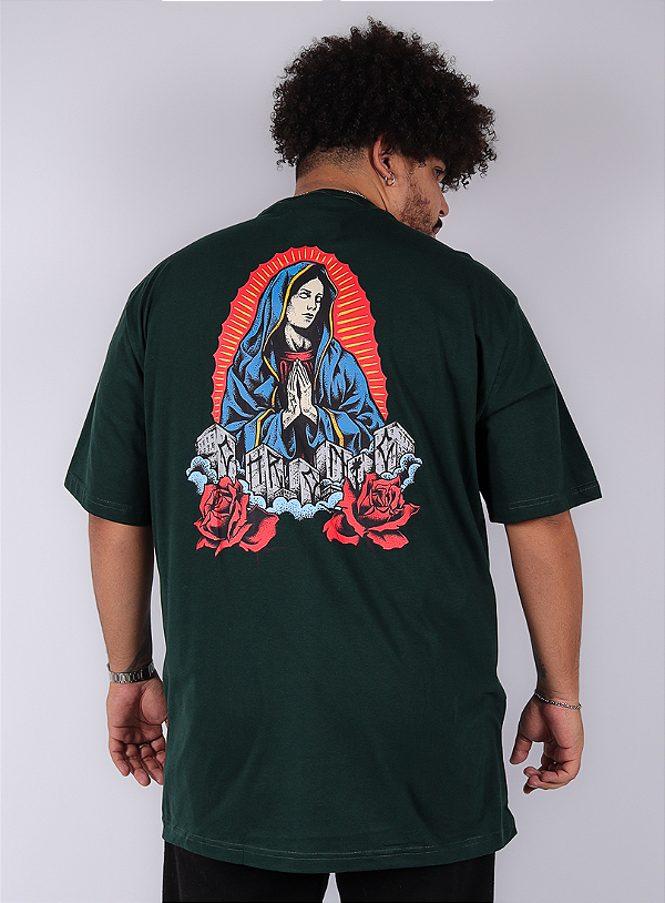 Camiseta Chronic Plus Size - Santa - Verde