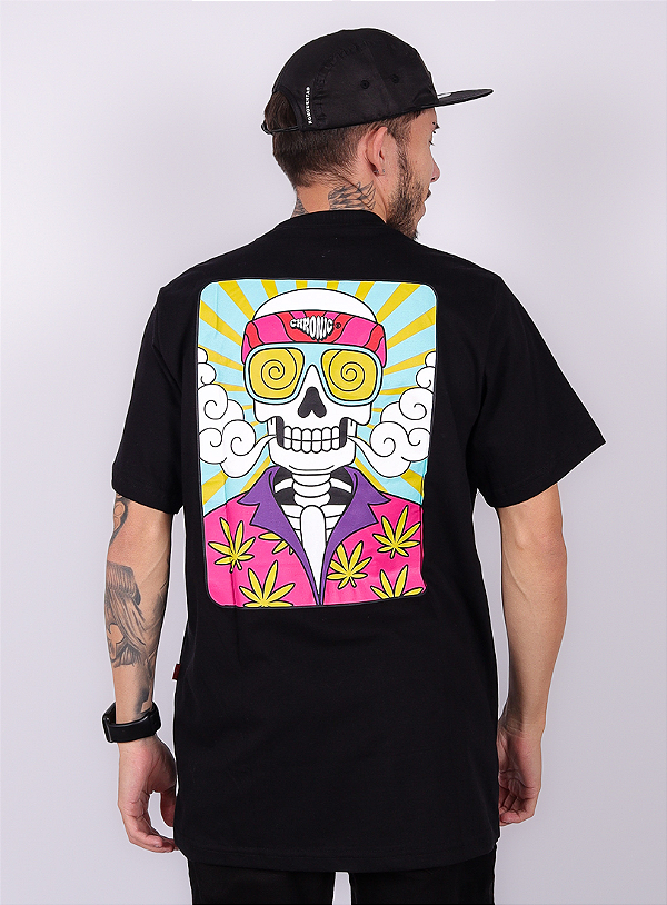 Camiseta Chronic - Caveira - Preto