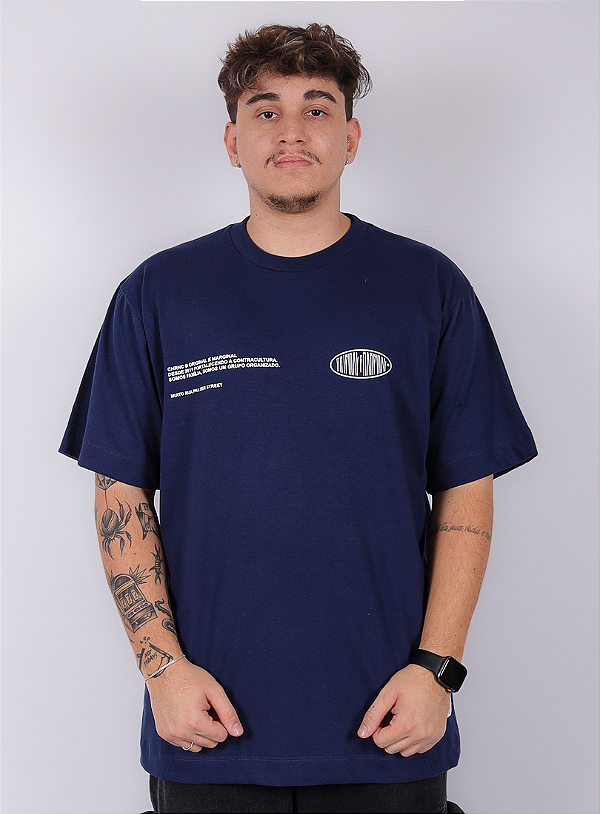 Camiseta Chronic Oversized - Muito Rua pra Ser Street - Azul