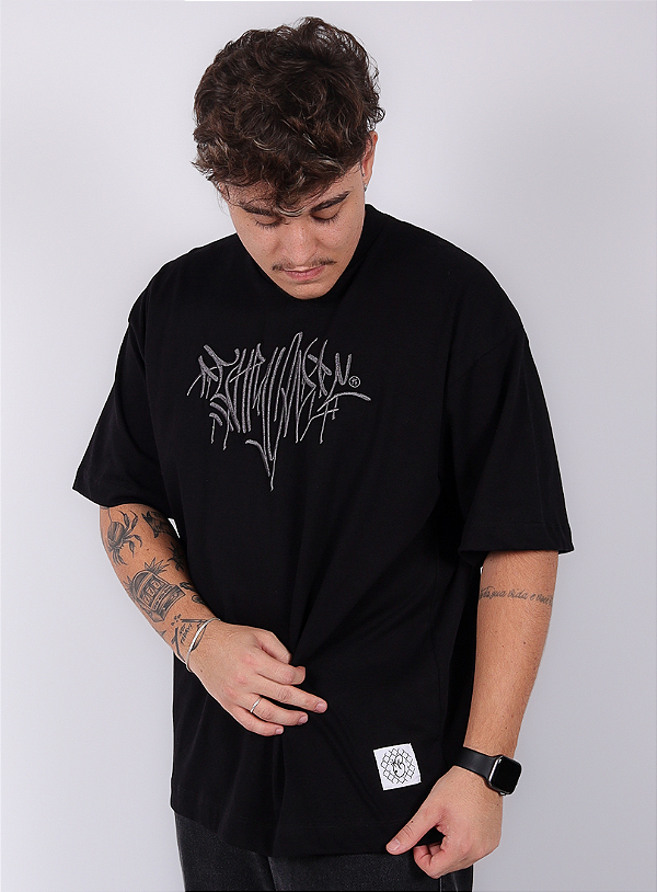 Camiseta Chronic Oversized - Ngm Guenta - Preto