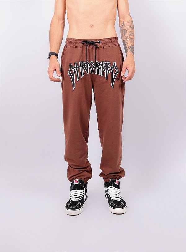 Calça Moletom Chronic - Big Tag - Marrom