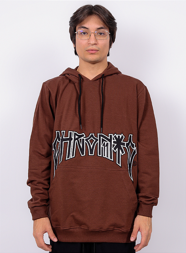 Blusa Moletom Chronic - Big tag - Marrom