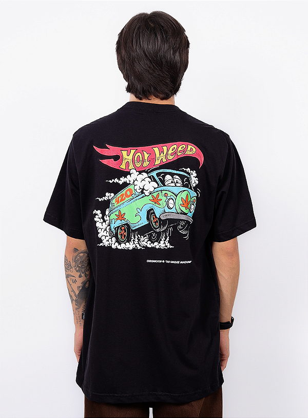 Camiseta Chronic - Hot Weed - Preto