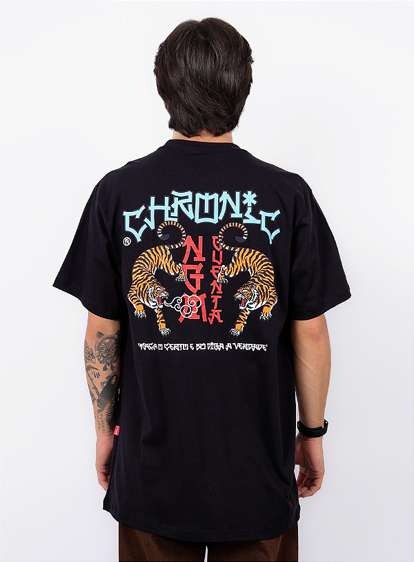 Camiseta Chronic - Faça o Certo e Só Diga a Verdade - Preto