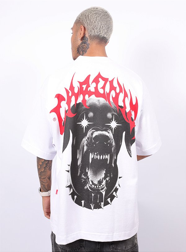 Camiseta Chronic Oversized - De Raça - Branco