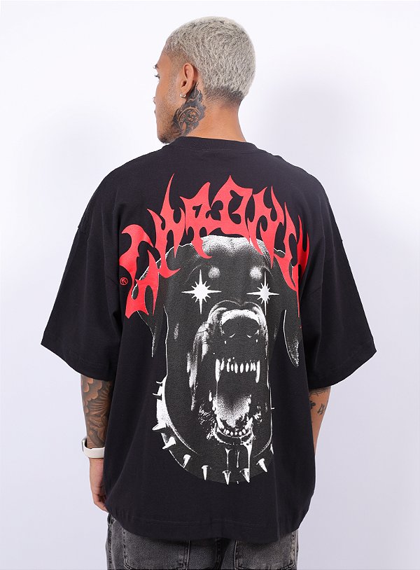 Camiseta Chronic Oversized - De Raça - Preto