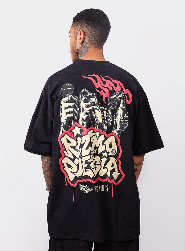 Camiseta Chronic Colab. Thaide - Ritmo e Poesia - Preto