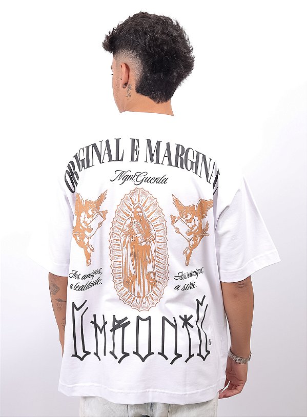 Camiseta Chronic Oversized - Santa - Branco