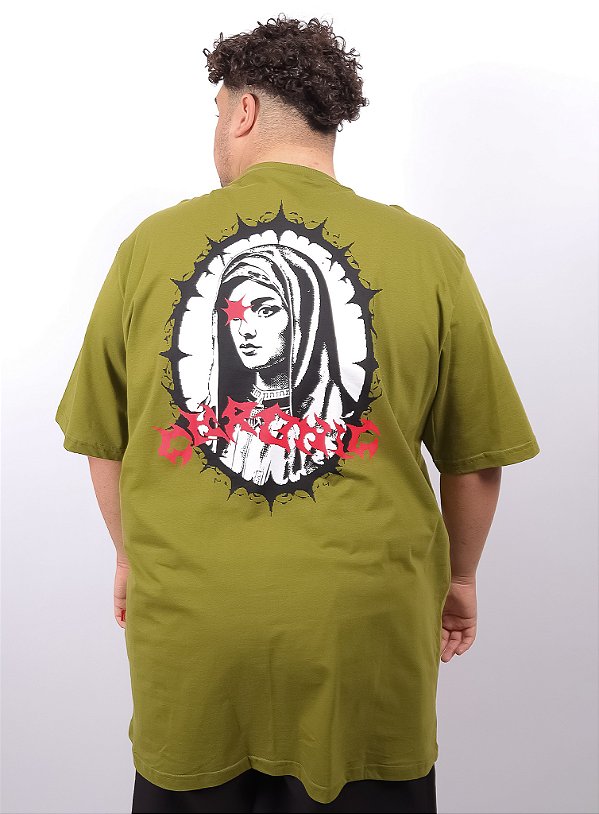 Camiseta Chronic Plus Size - Santa - Verde