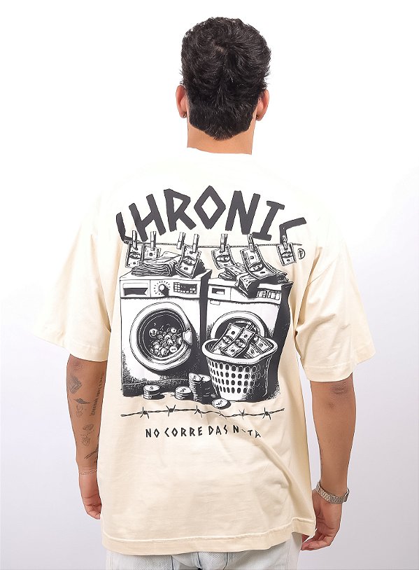 Camiseta Chronic - No Corre Das Notas - Bege