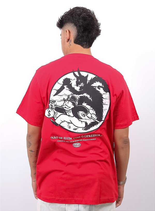 Camiseta Chronic - Não Se Iluda Com o Opressor - Vermelho