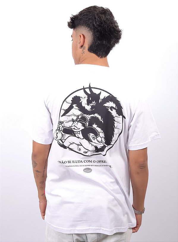 Camiseta Chronic - Não Se Iluda Com o Opressor - Branco