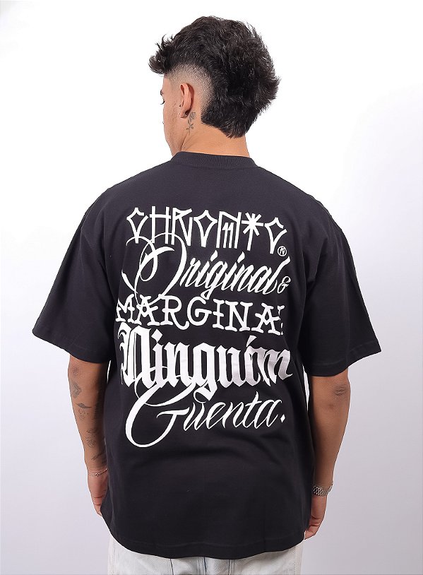 Camiseta Chronic Oversized - Ninguem Guenta - Preto