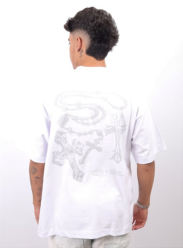 Camiseta Chronic Oversized - Abençoado - Bege