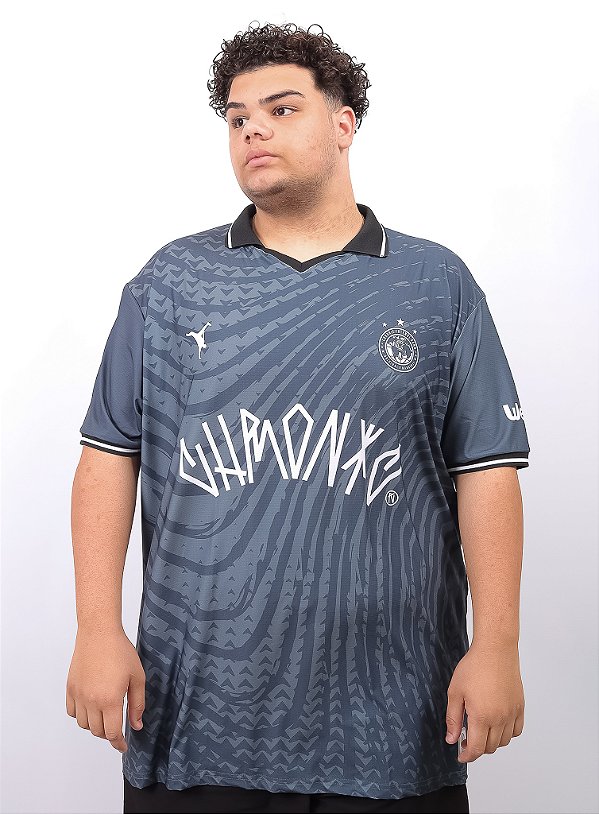 Camisa De Time Plus Size Chronic - Livrai-me - Cinza