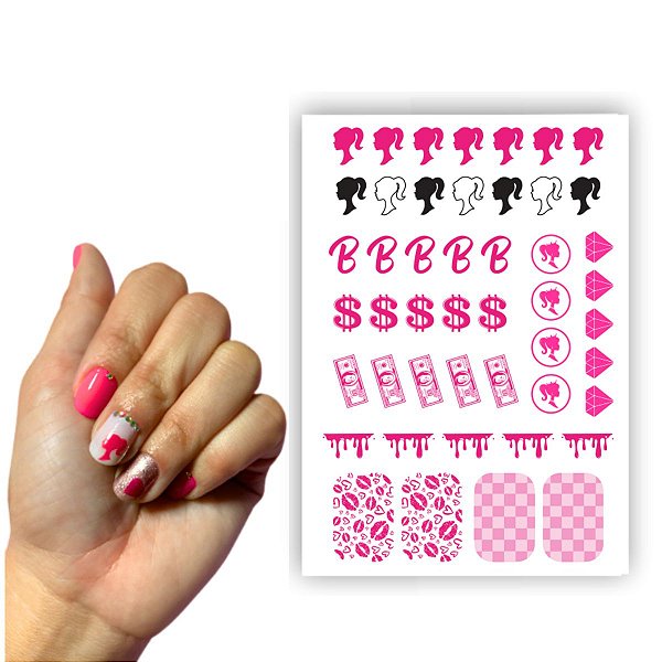 Tatuagem de Unha Decoração Nails - Boneca Babi