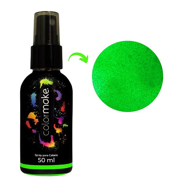 Tinta Spray Neon Verde Cabelo ColorMake 50ml