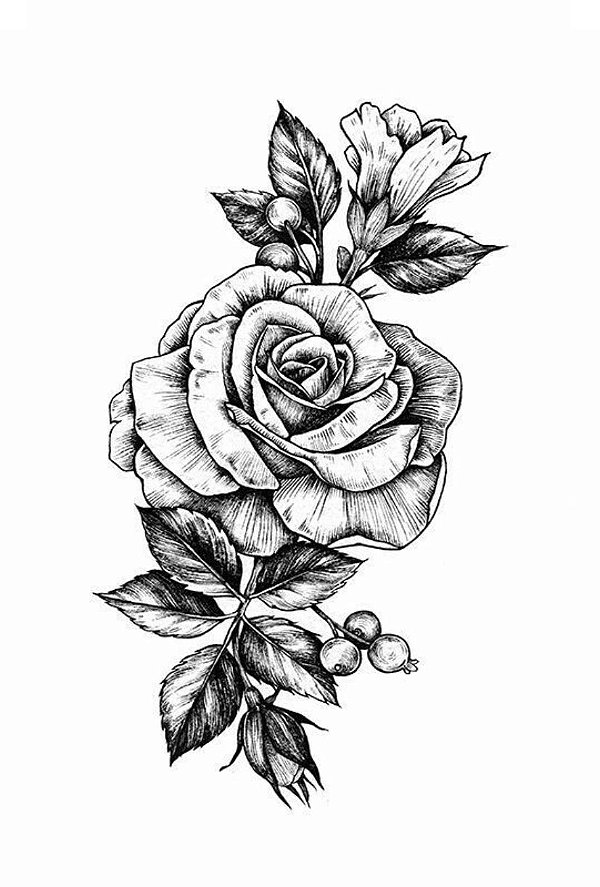 Tatuagem Temporária | TRIBAL | Rosa