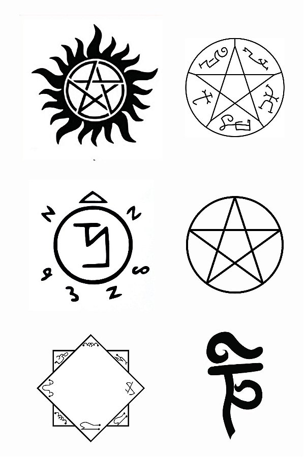 Tatuagem Temporária | Símbolos Supernatural