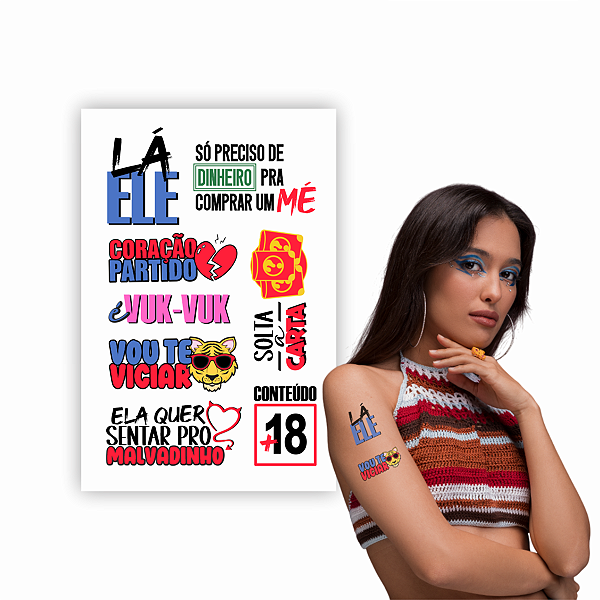 Tatuagem Temporária Carnaval Laele 080