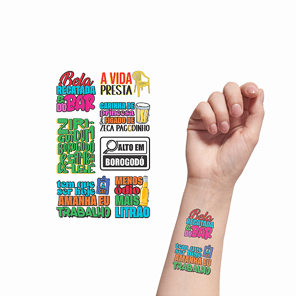 Tatuagem Temporária Carnaval Alto em Borogodó 083