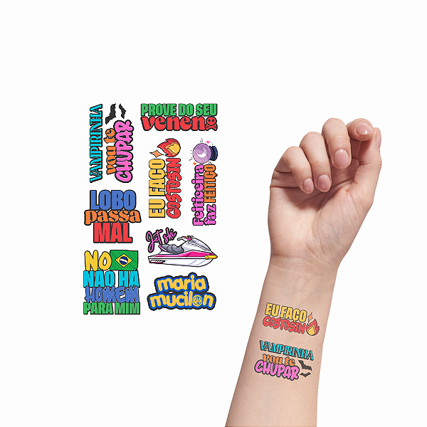 Tatuagem Temporária Carnaval Gostosin 082