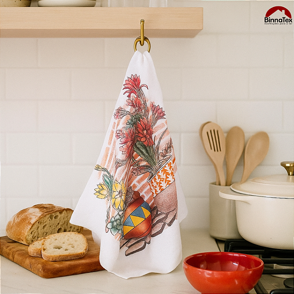 Kit Pano de Prato estampado 41x66cm