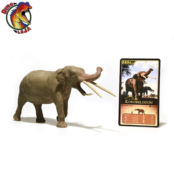 KONOBELODON EOFAUNA MINIATURA ELEFANTE EXTINTO MAMÍFERO ERA DO GELO