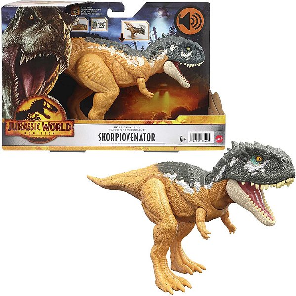 SKORPIOVENATOR MATTEL RUGE E ATACA JURASSIC WORLD DOMÍNIO [USADO]