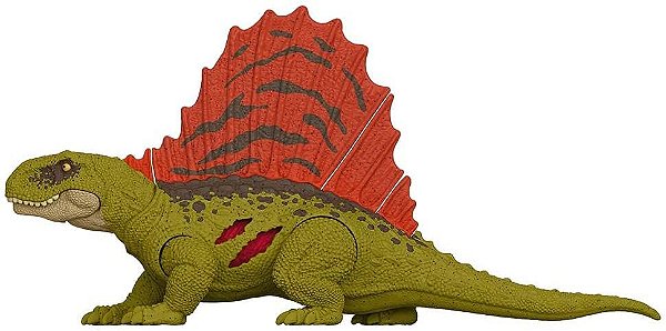 DIMETRODON  EXTREME DAMAGE ( DANO DE BATALHA) JURASSIC WORLD DOMÍNIO MATTEL