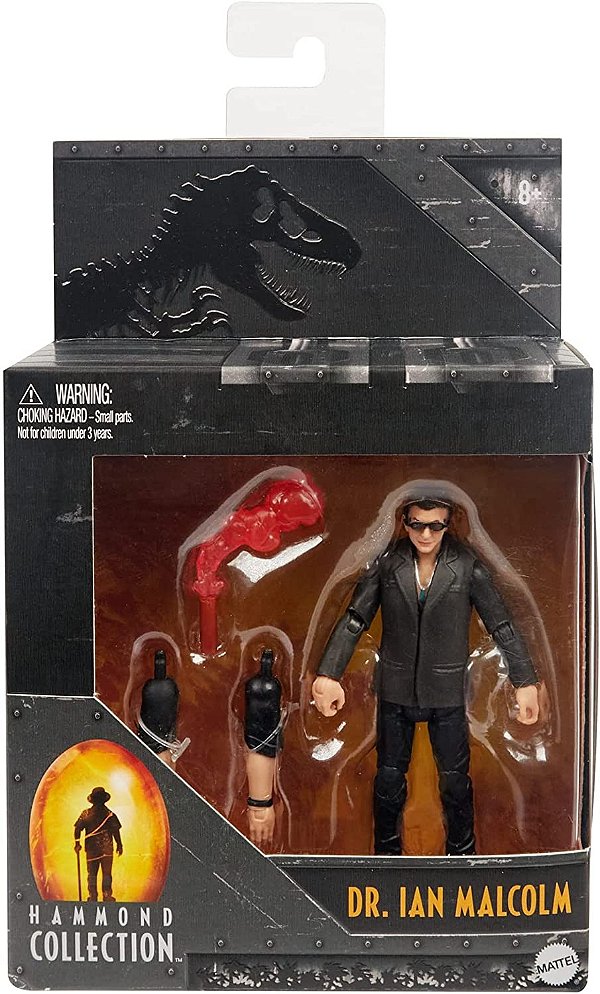 IAN MALCOLM HAMMOND COLLECTION JURASSIC PARK BONECO DR. MALCOLM COM ACESSÓRIOS