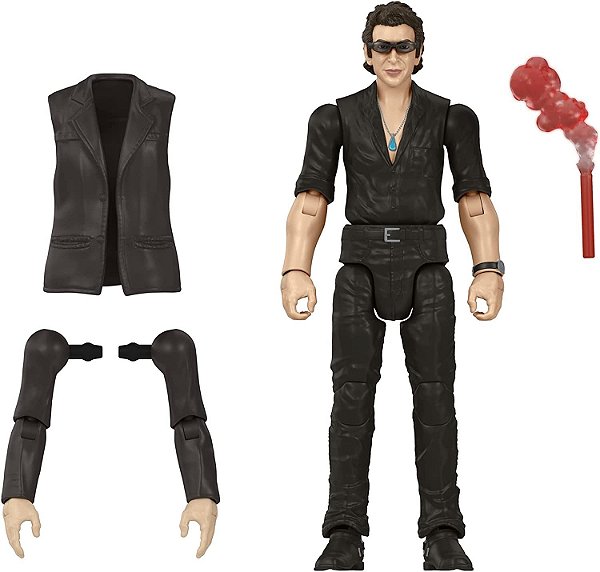 IAN MALCOLM HAMMOND COLLECTION JURASSIC PARK BONECO DR. MALCOLM COM ACESSÓRIOS