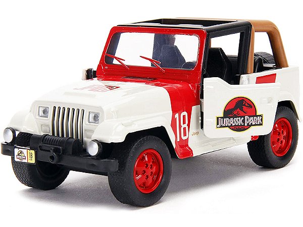 JEEP WRANGLER JURASSIC PARK JADA TOYS DIE CAST ESCALA 1/32