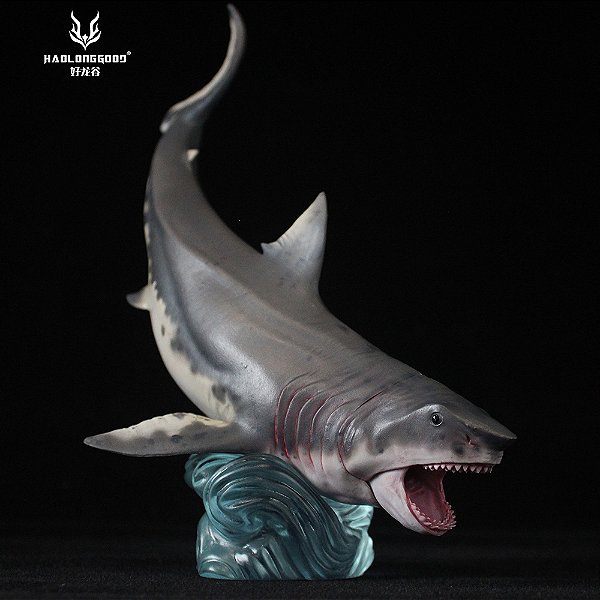 MEGALODON GRTOYS HAOLONGGOOD TUBARÃO GIGANTE EXTINTO PRÉ-HISTÓRICO