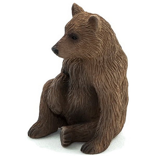 URSO GRIZZLY FILHOTE MOJO FUN  MINIATURA DE ANIMAL SELVAGEM MAMÍFERO