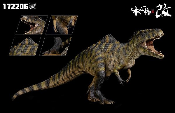 GIGANOTOSAURUS NANMU 2023 VERDE "GUSTAV" MINIATURA DINOSSAURO CARNÍVORO REALISTA GIGANOTOSSAURO
