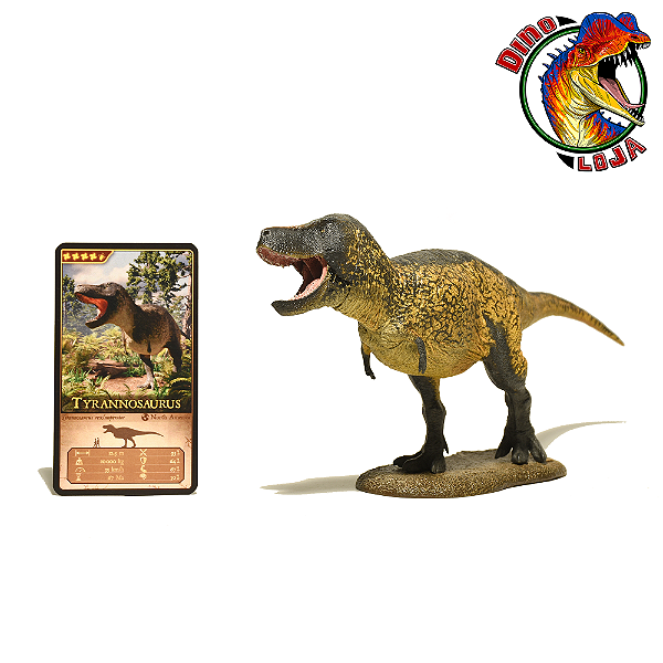 TYRANNOSAURUS REX EOFAUNA FIGURA DE DINOSSAURO CARNÍVORO MINIATURA CIENTÍFICA T.REX