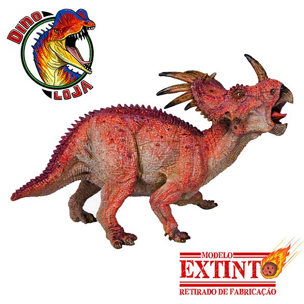 STYRACOSAURUS PAPO MINIATURA DE DINOSSAURO BRINQUEDO BONECO COLECIONÁVEL ESTIRACOSSAURO